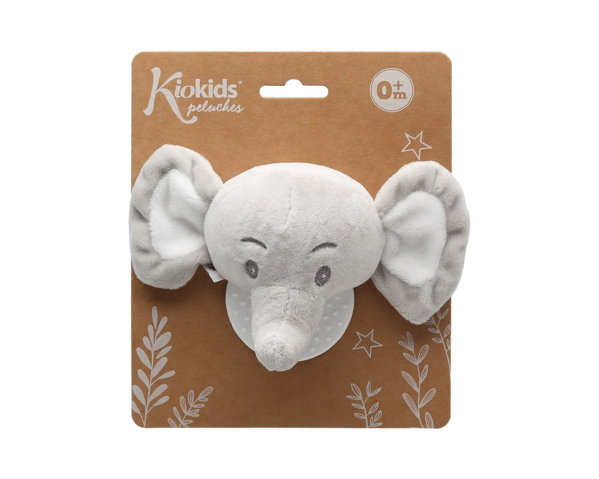 Kiokids Massaggiagengive Peluche Elefante Grigio 13cm