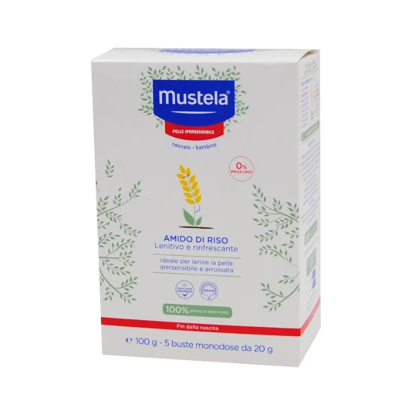 Mustela Amido di Riso 5 bustine da 20gr