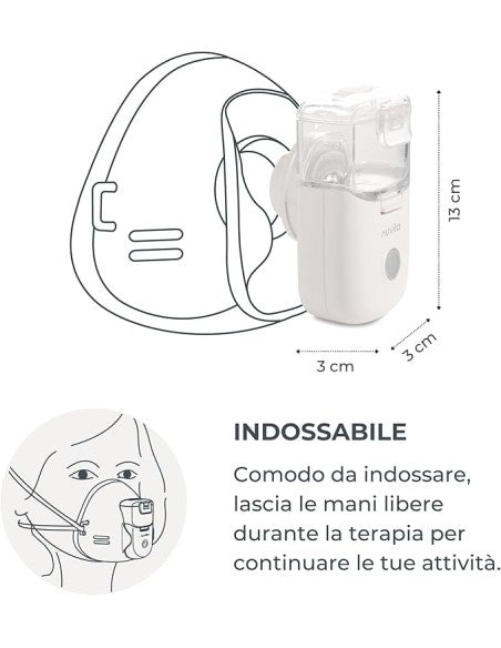 Nuvita Aerosol Mesh Indossabile e Portatile