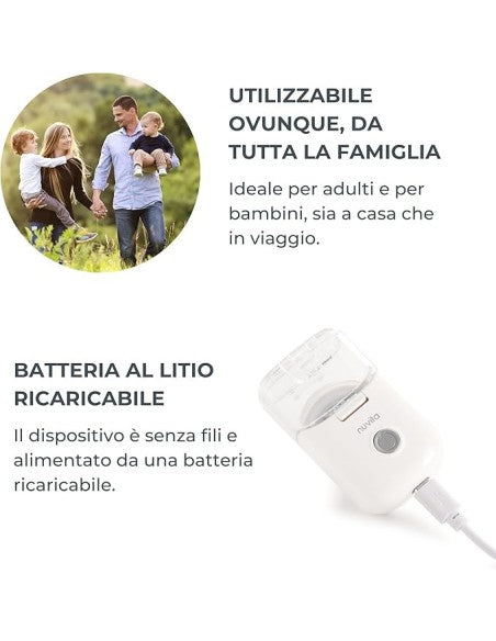 Nuvita Aerosol Mesh Indossabile e Portatile