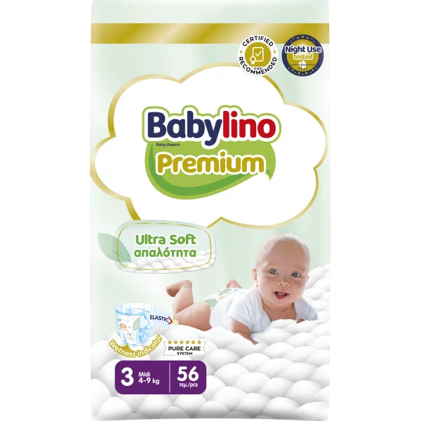 Babylino Premium Pannolini Taglia 3 da 4 a 9 kg Conf. 56pz
