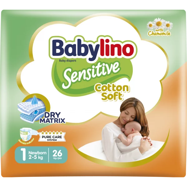 Babylino Sensitive Pannolini Taglia 1 Da 2 a 5 kg Conf. da 26pz