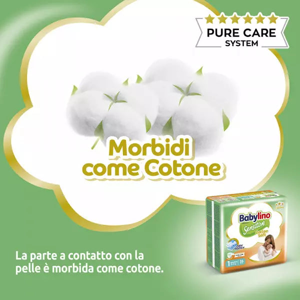 Babylino Sensitive Pannolini Taglia 1 Da 2 a 5 kg Conf. da 26pz
