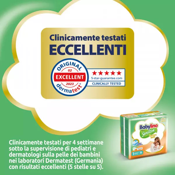Babylino Sensitive Pannolini Taglia 1 Da 2 a 5 kg Conf. da 26pz