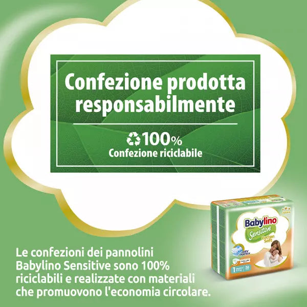 Babylino Sensitive Pannolini Taglia 1 Da 2 a 5 kg Conf. da 26pz