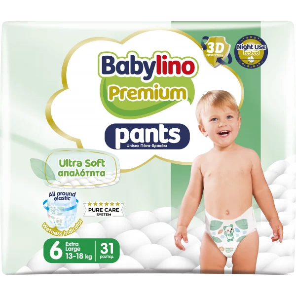 Babylino Premium Pannolini Mutandina Taglia 6 da 13 a 18 kg Conf. 31pz