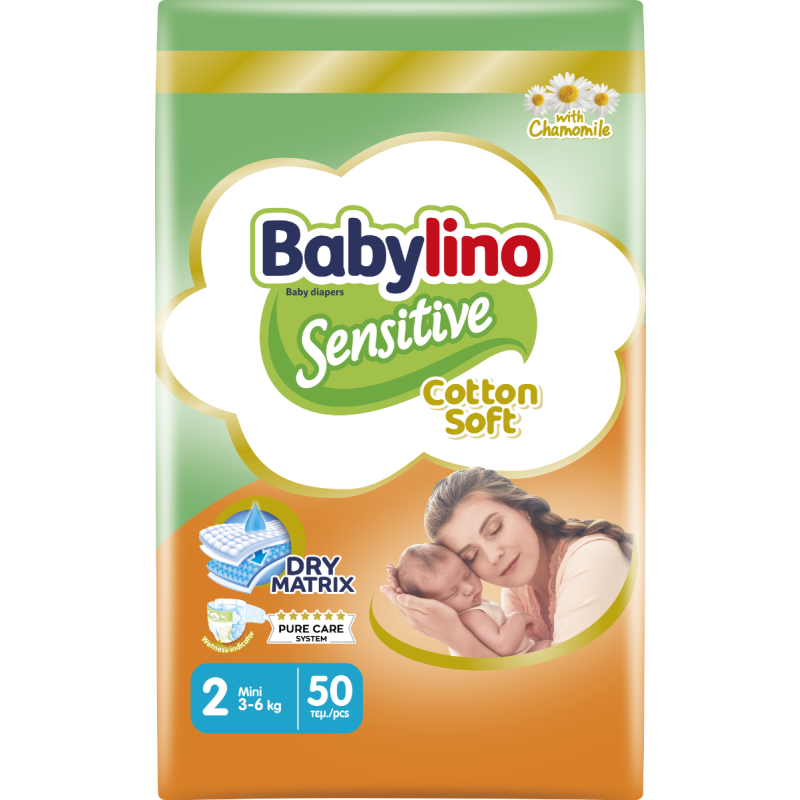 Babylino Sensitive Pannolini Taglia 2 Da 3 a 6 kg Conf. da 50pz