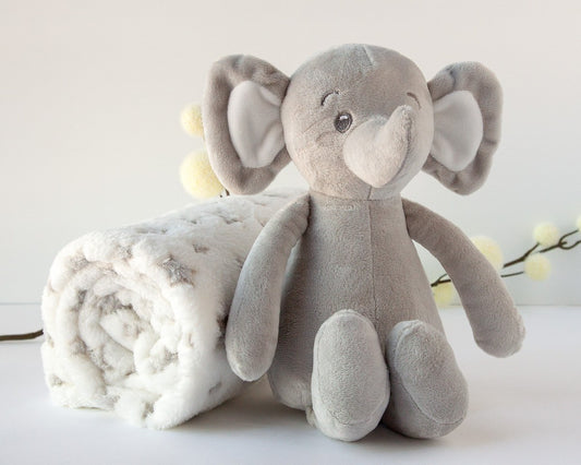 Copertina con Peluce Elefante Kiokids 100x100