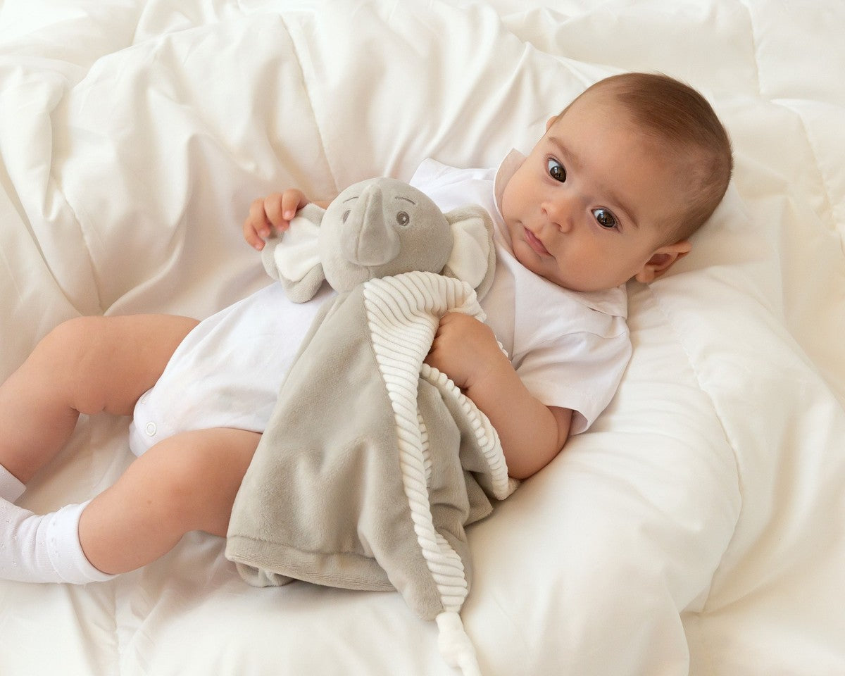 Kiokids Peluche Doudou Elefante Grigio