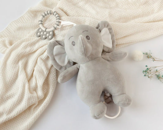 Kiokids Peluche Carillon Elefante Grigio