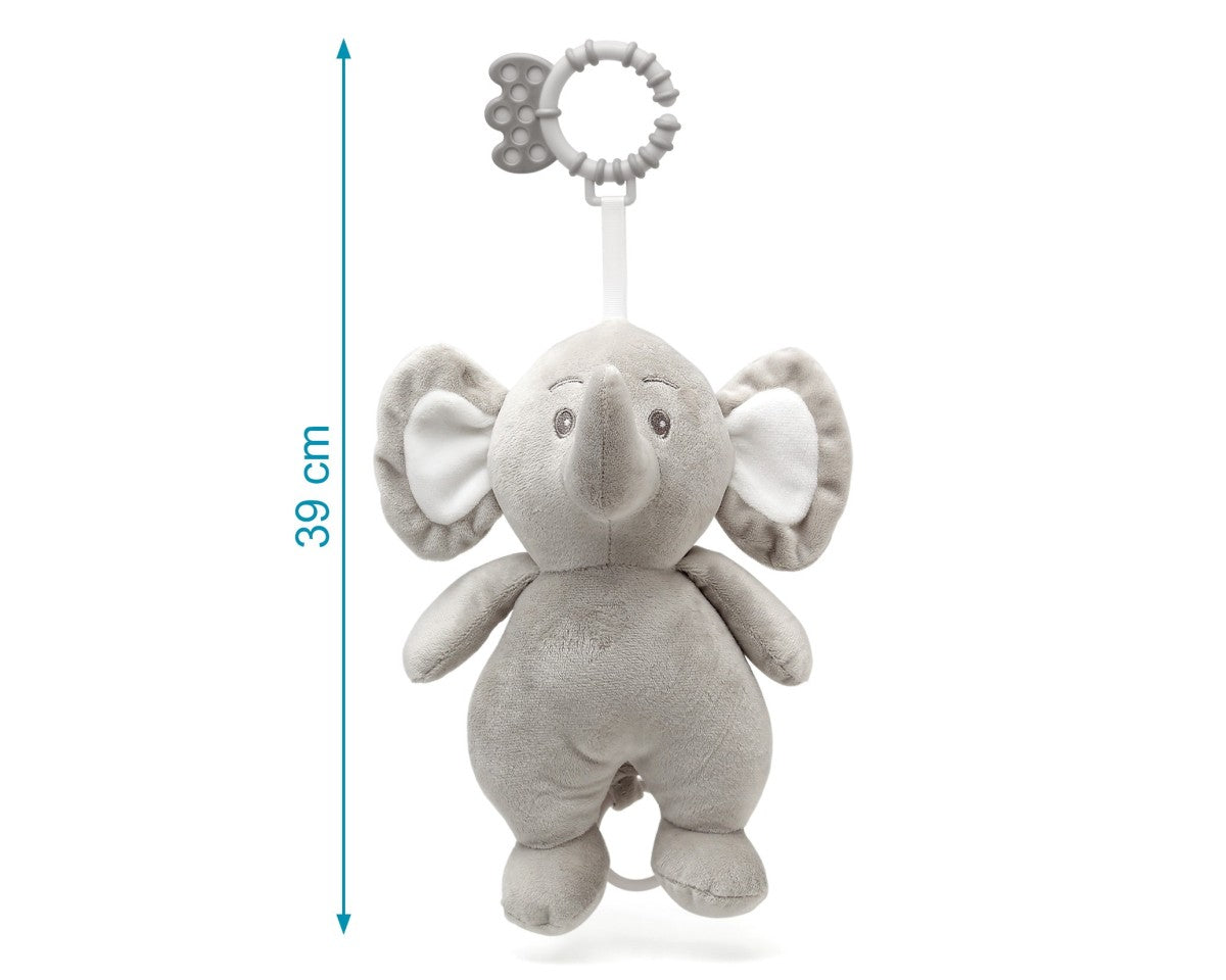 Kiokids Peluche Carillon Elefante Grigio