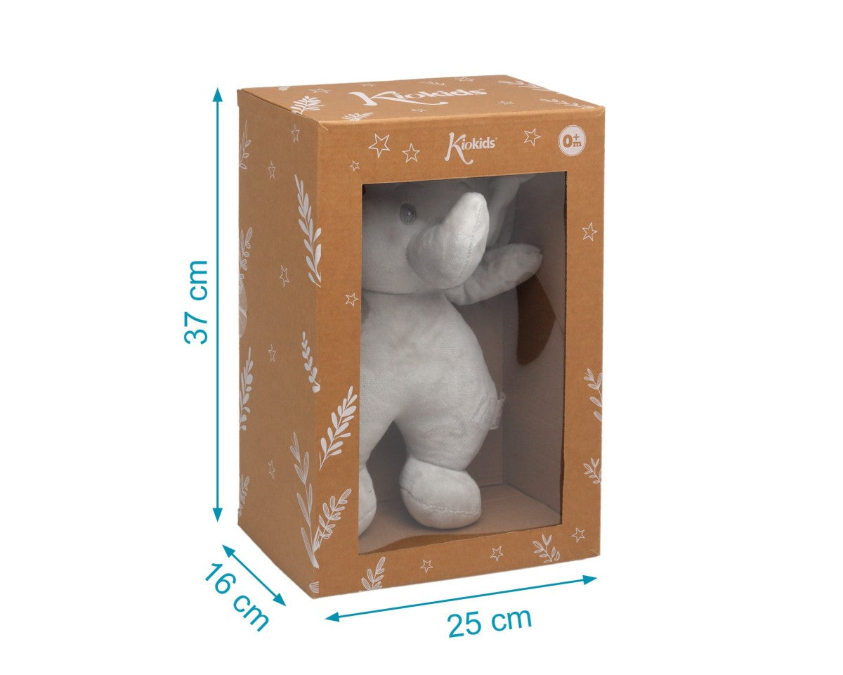 Kiokids Peluche Carillon Elefante Grigio