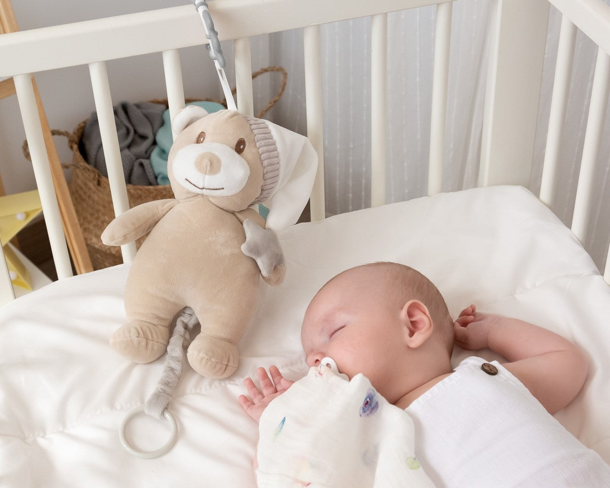 Kiokids Peluche Carillon Massaggiagengive Musicale Orso per Culla