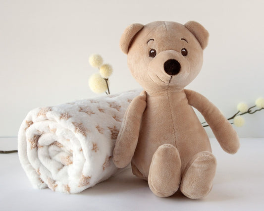 Copertina con Peluche Orso Kiokids 100x100