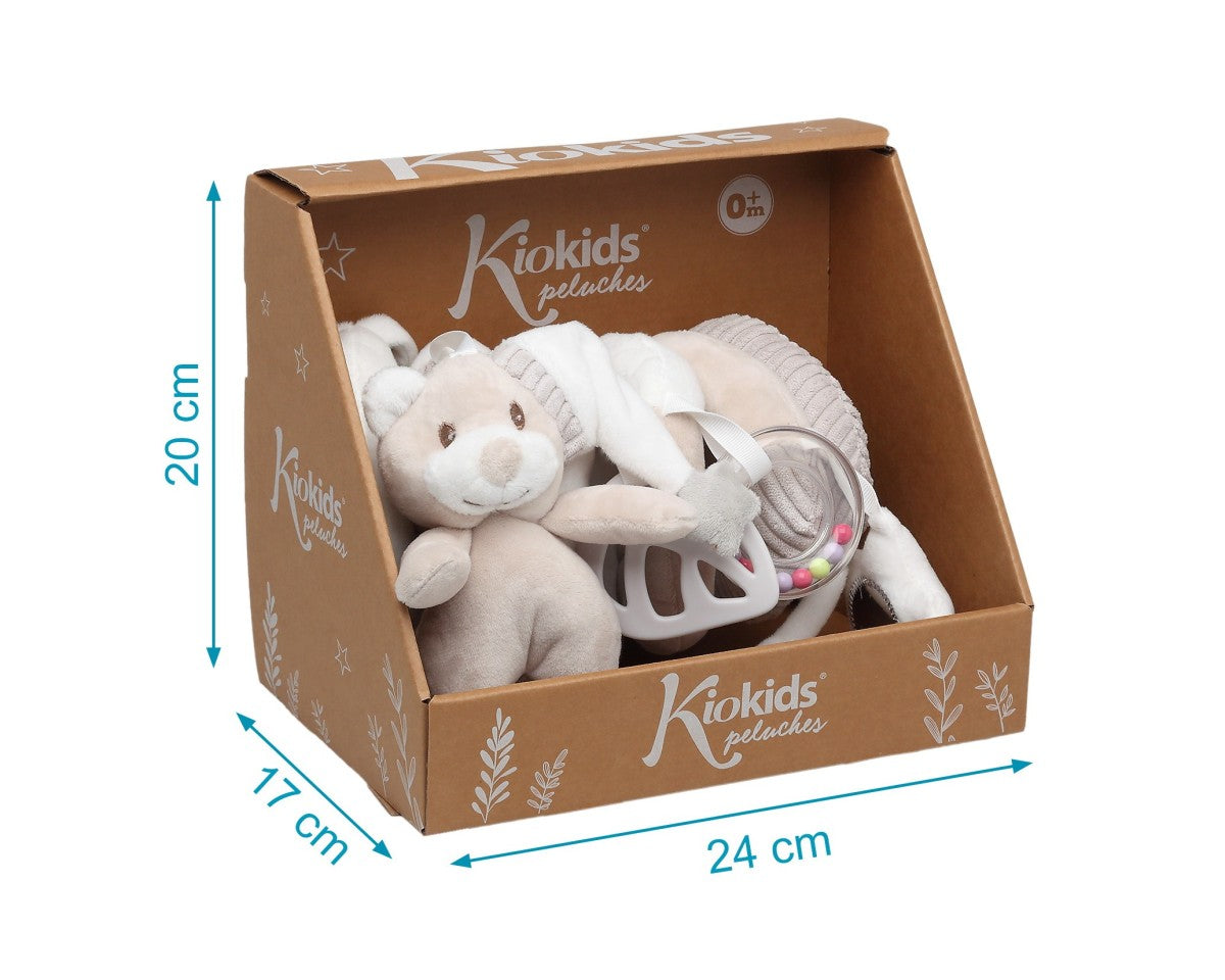 Kiokids Peluche Spirale Orsacchiotto Beige
