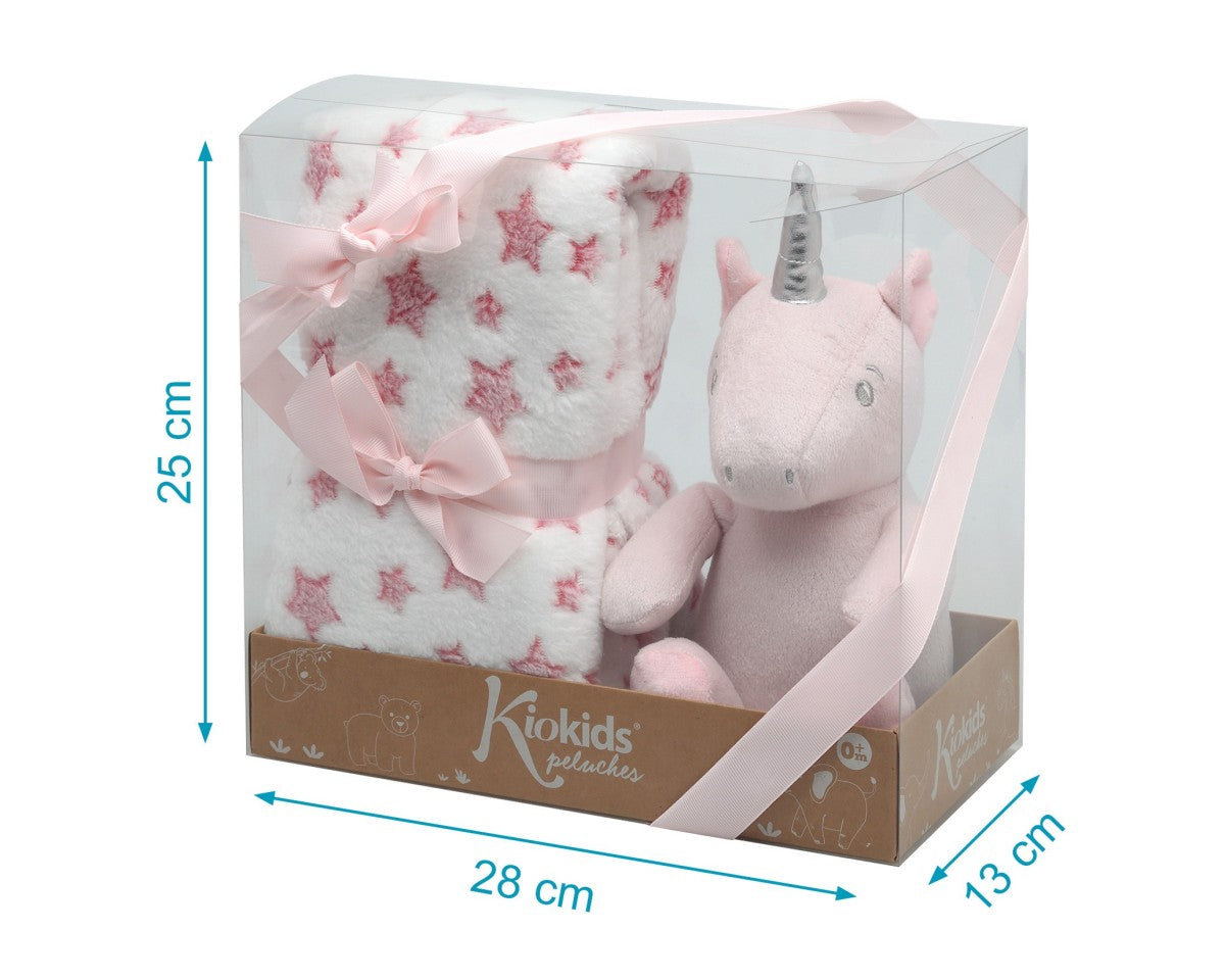 Copertina con Peluce Unicorno Kiokids 100x100