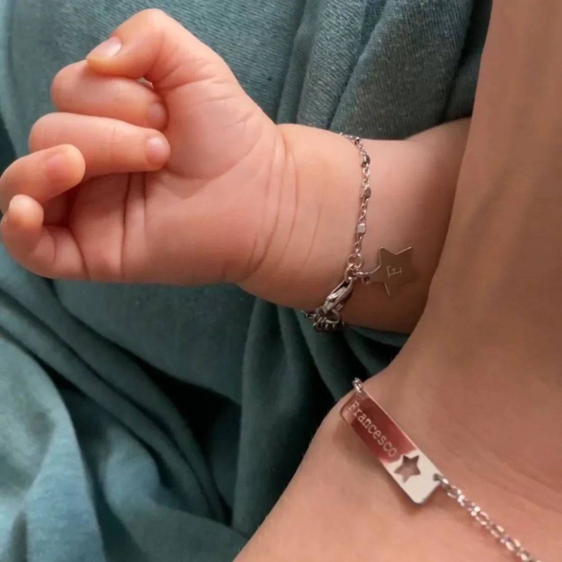 Mella Kids Bracciale Mum and Baby Jewels Quadrifoglio