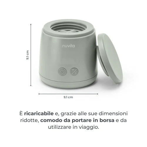 Nuvita Scaldabiberon Portatile con Funzione Scalda e Mescola Warm'n'Mix