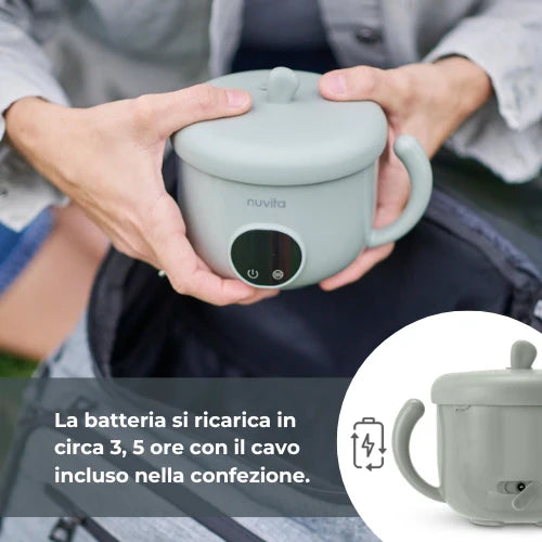 Nuvita Scaldapappa Portatile e Ricaricabile Pappa'n'Go