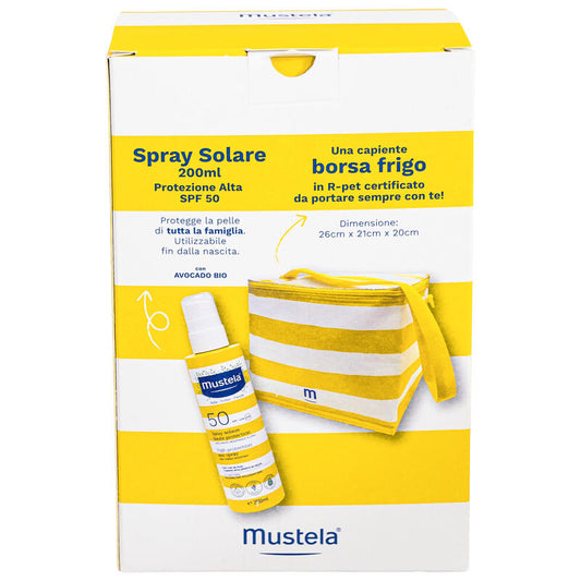 Mustela Spray Solare 50+ 200ml + Borsa Frigo in Omaggio