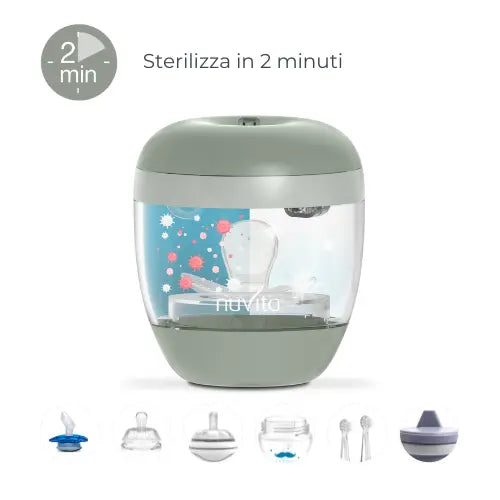 Nuvita Sterilizzatore Portatile MellyPlus 2 a Raggi UV