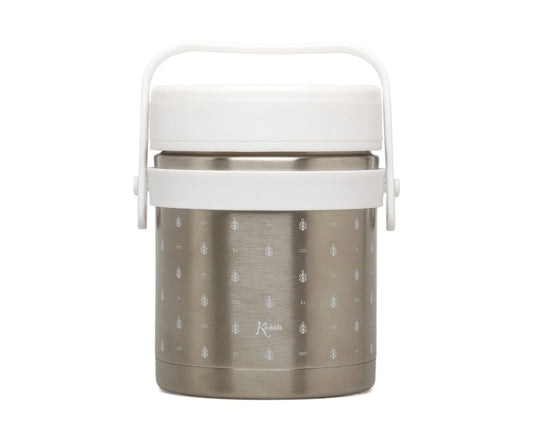 Kiokids Thermos in Acciaio Doppio Scompartimento 300ml+400ml