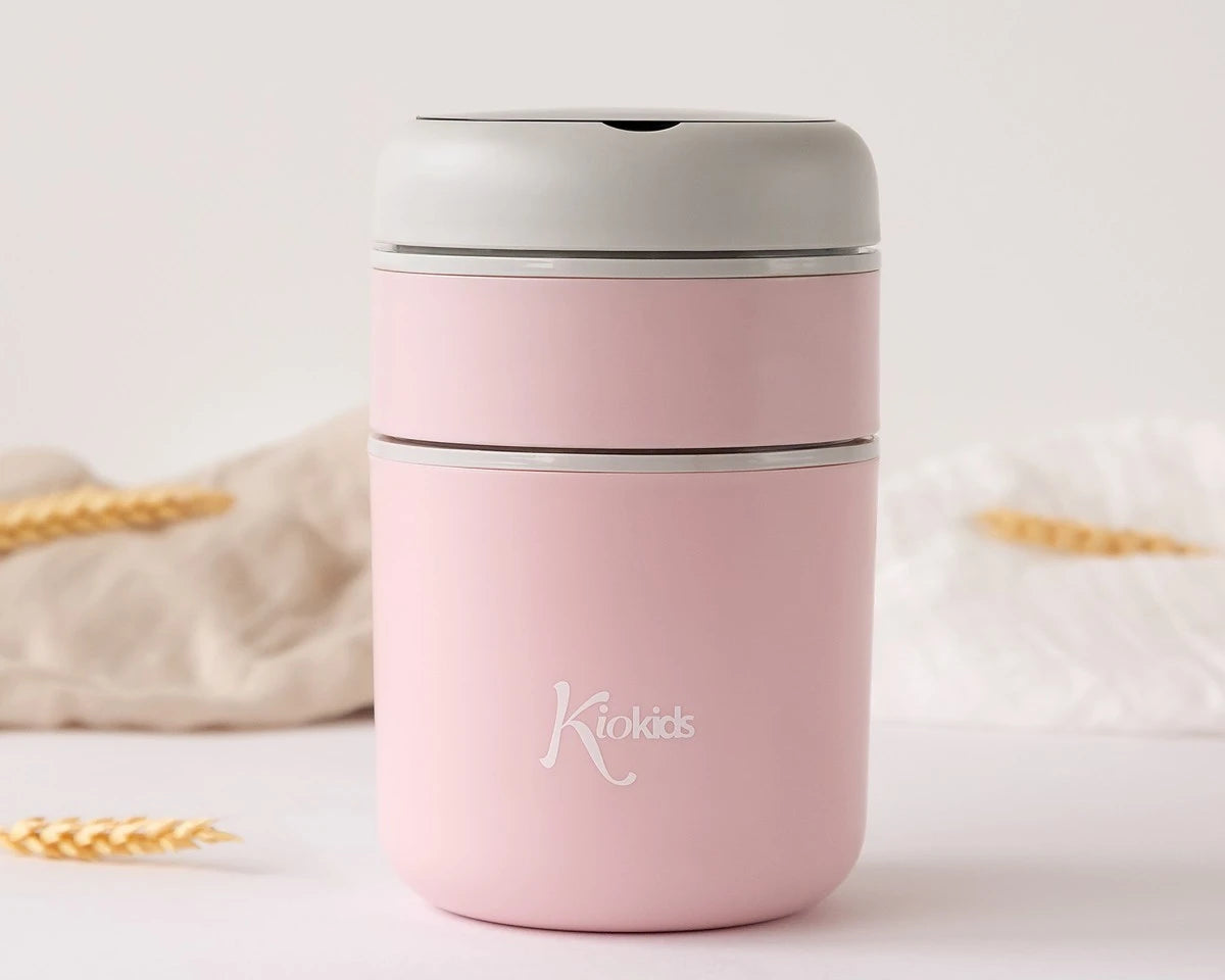 Kiokids Thermos 710ml Doppio Scompartimento in Acciaio Vari Colori