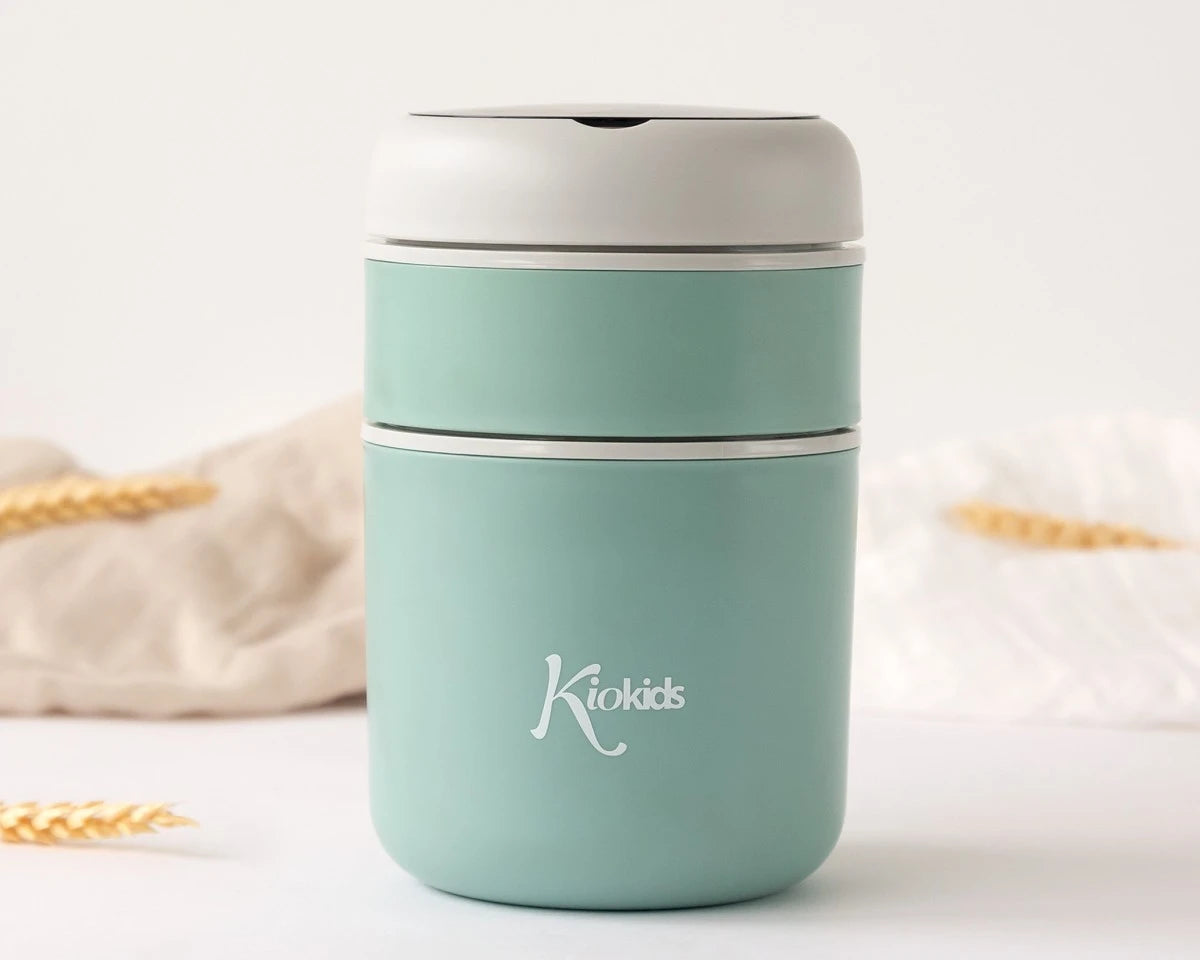 Kiokids Thermos 710ml Doppio Scompartimento in Acciaio Vari Colori