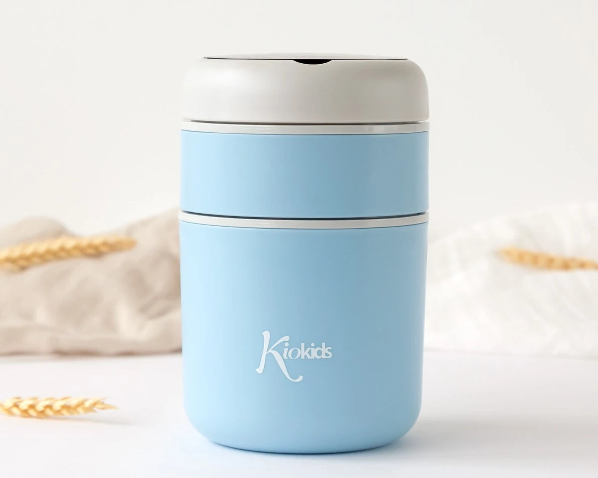 Kiokids Thermos 710ml Doppio Scompartimento in Acciaio Vari Colori
