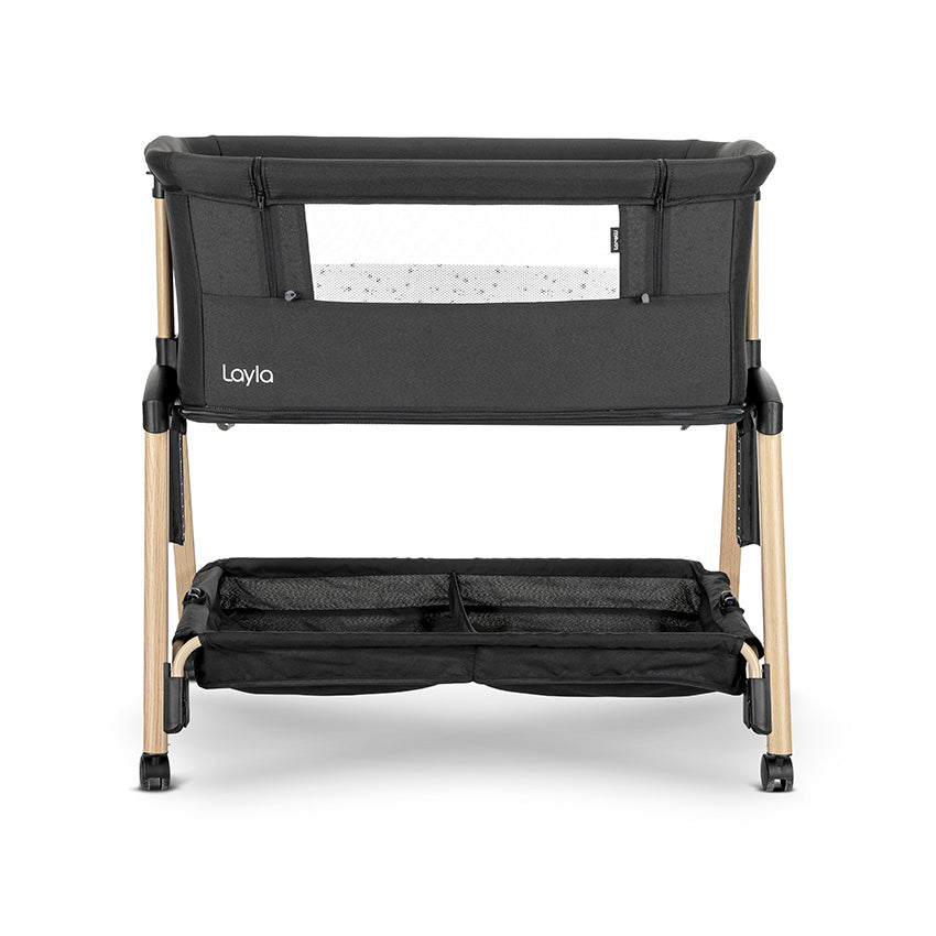 Lorelli Layla 2in1 Culla Next To Me con Sponda Abbattibile Nera