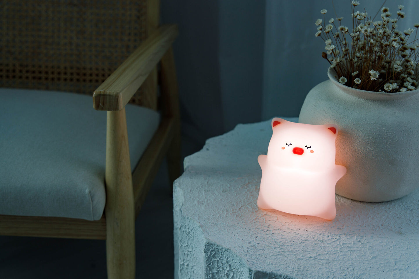 InnoGIO Lampada notturna in silicone GIOsleepy Piggy