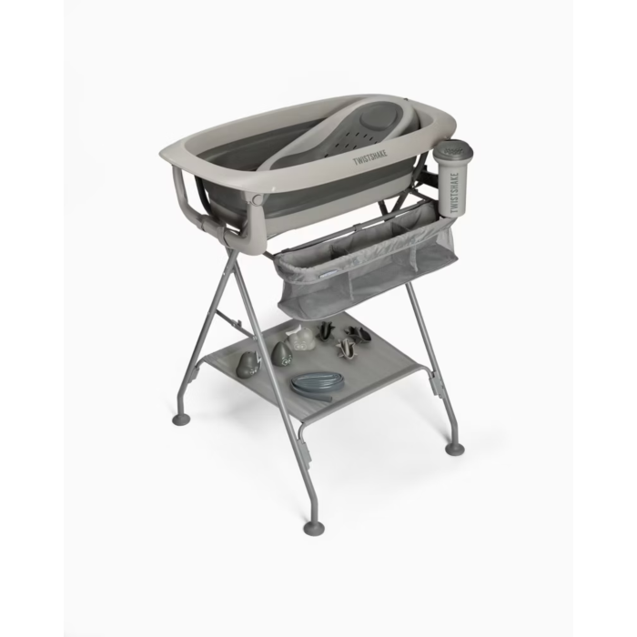Twistshake Set Bagno con Vaschetta e Giocattoli Faded Grey