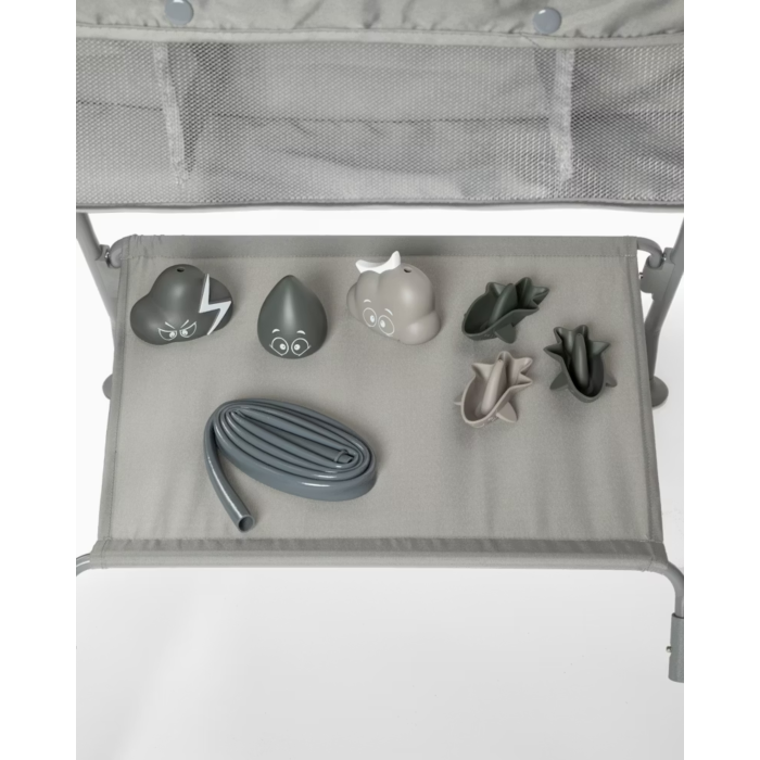 Twistshake Set Bagno con Vaschetta e Giocattoli Faded Grey