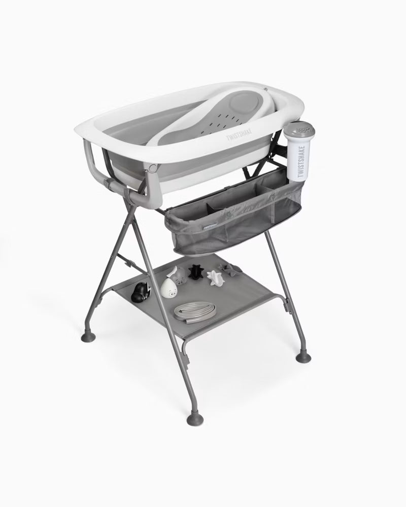 Twistshake Set Bagno con Vaschetta e Giocattoli Pastel Grey