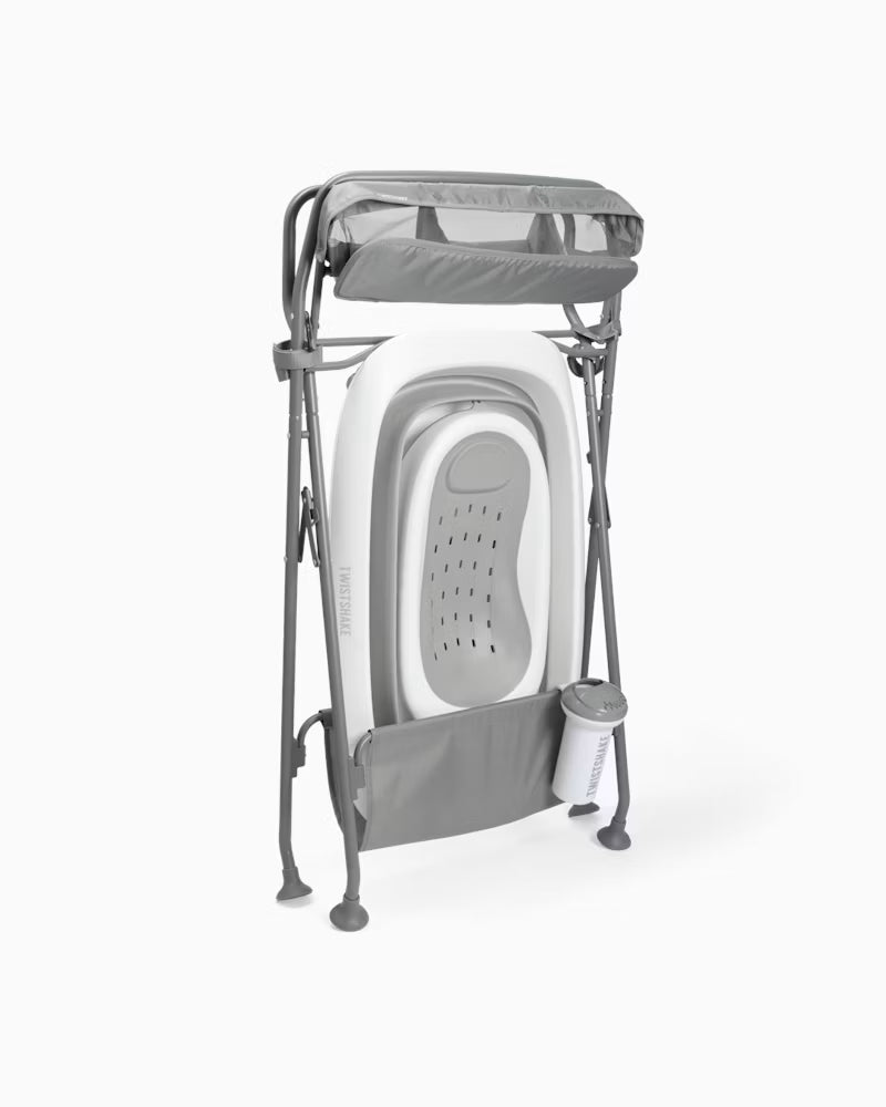 Twistshake Set Bagno con Vaschetta e Giocattoli Pastel Grey