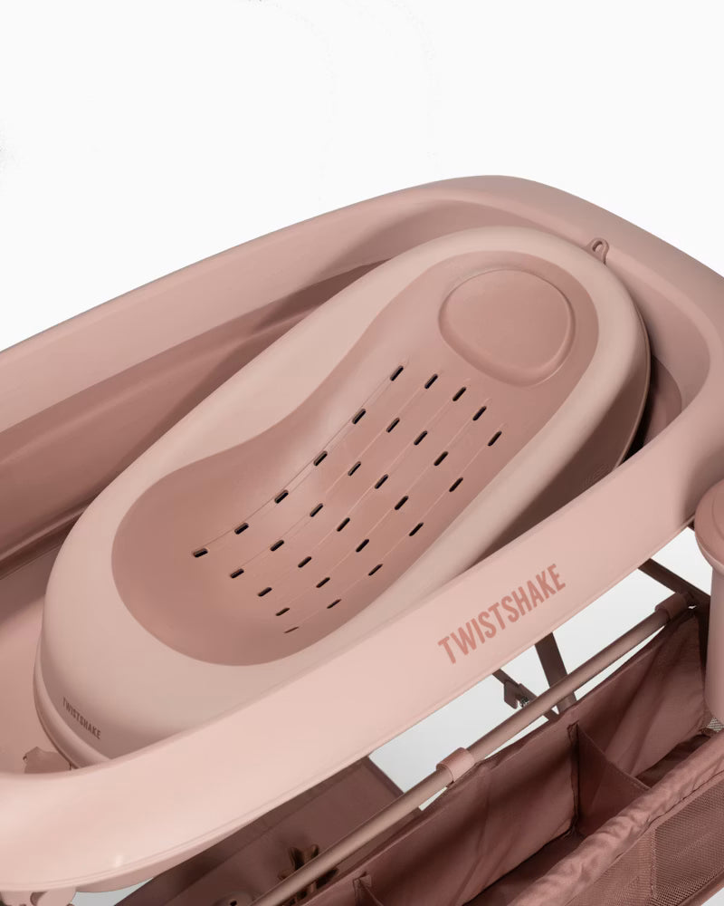 Twistshake Set Bagno con Vaschetta e Giocattoli Faded Pink