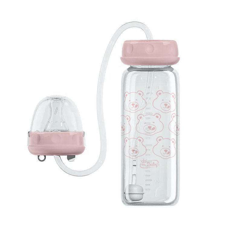I'm Baby Biberon Vetro 240ml Con Prolunga Vari Colori