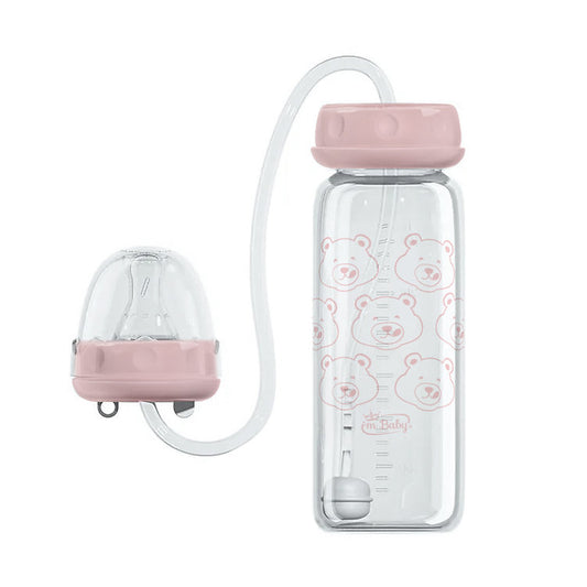 I'm Baby Biberon Vetro 240ml Con Prolunga Vari Colori