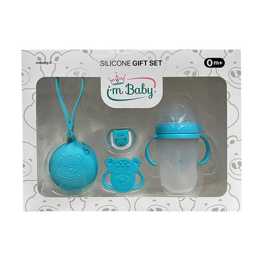 I'm Baby Set Regalo 4 Pezzi in Silicone Vari Colori