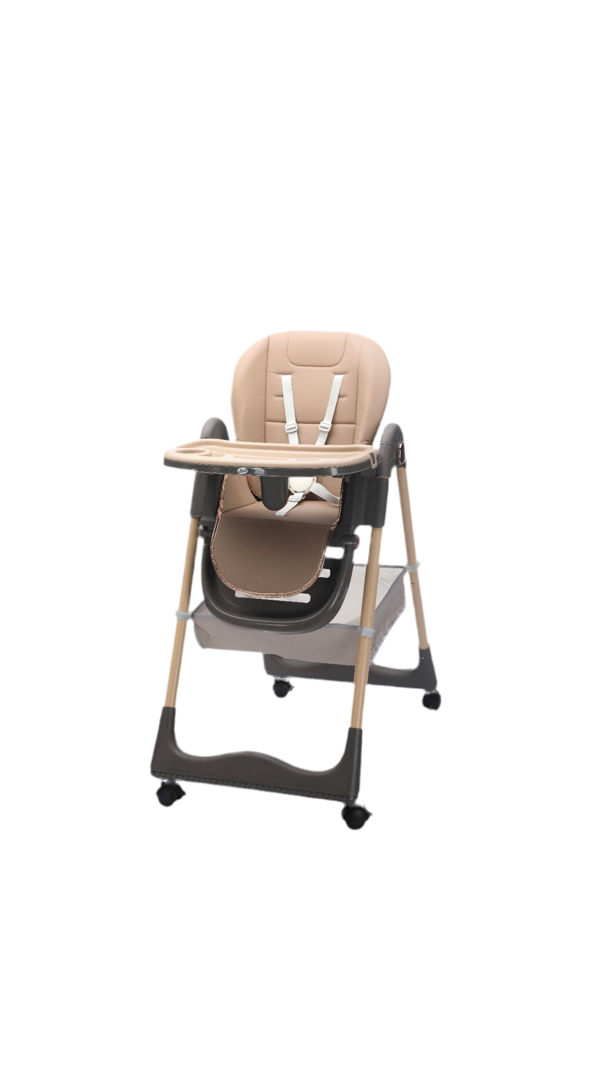 Sediolone Pappa Leonie Nest Beige + Bavaglino, Scodella e Posate in Silicone OMAGGIO