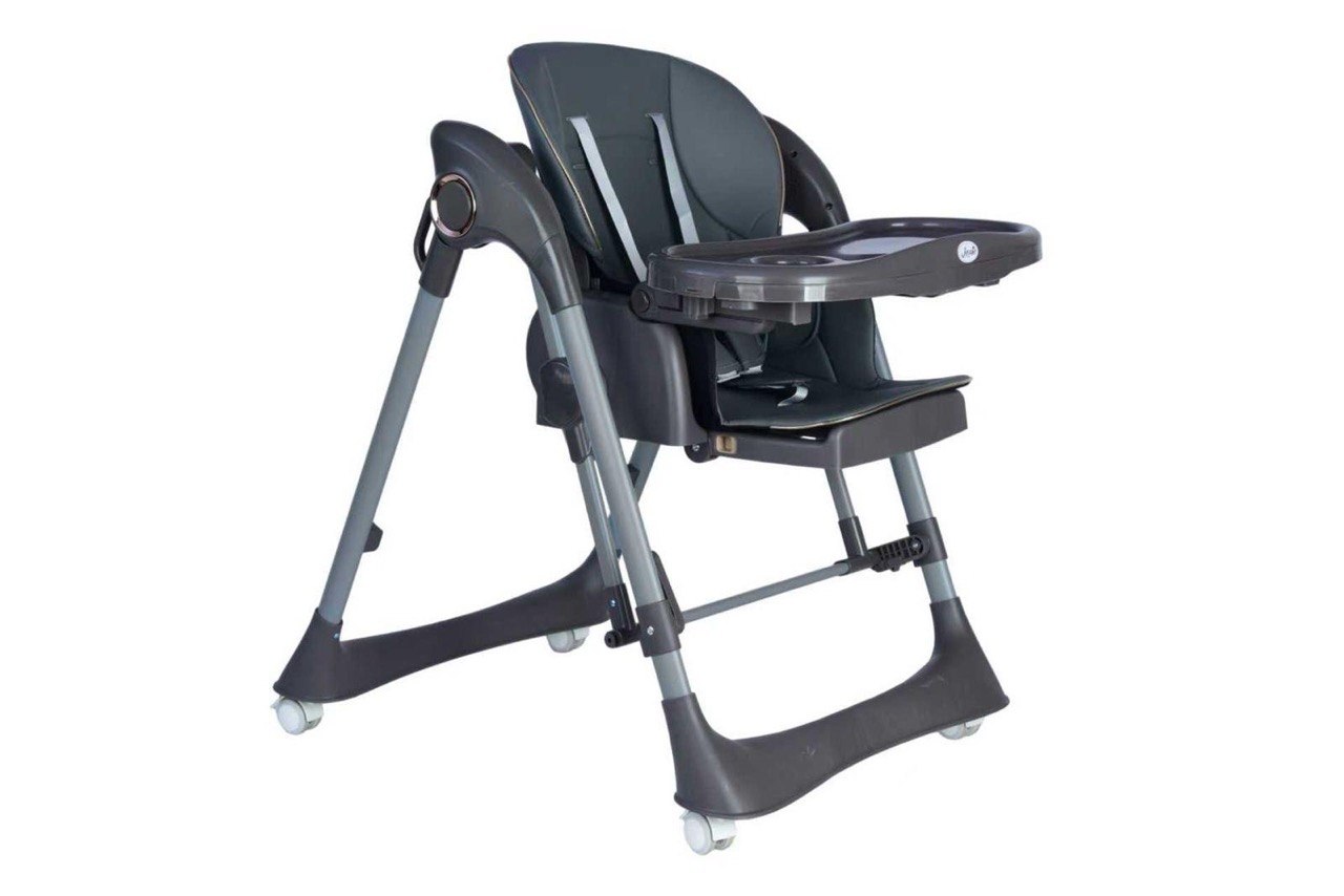Leonie HappySwing Sediolone Pappa e Altalena 2in1  con Set Pappa in Omaggio Grigio