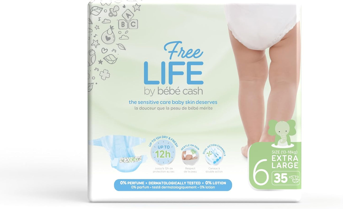 Freelife Pannolini Taglia 6 da 13 a 18 kg Conf. 35 pz