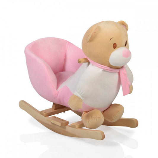 Moni Peluche a Dondolo Orso Rosa