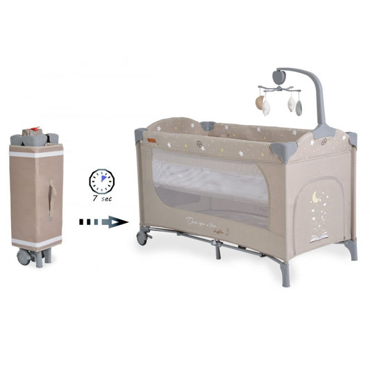 Cangaroo Lettino Pieghevole C'era una Volta 3 Beige