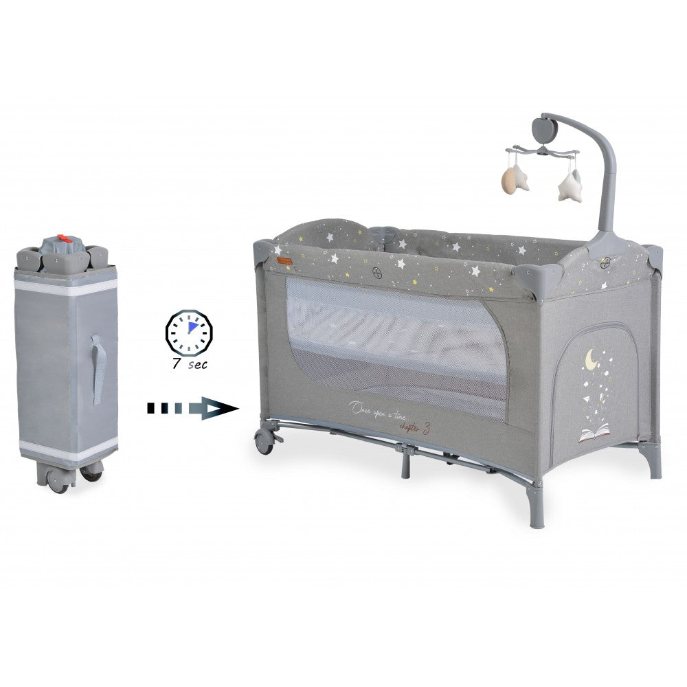 Cangaroo Lettino Pieghevole C'era una Volta 3 Grigio