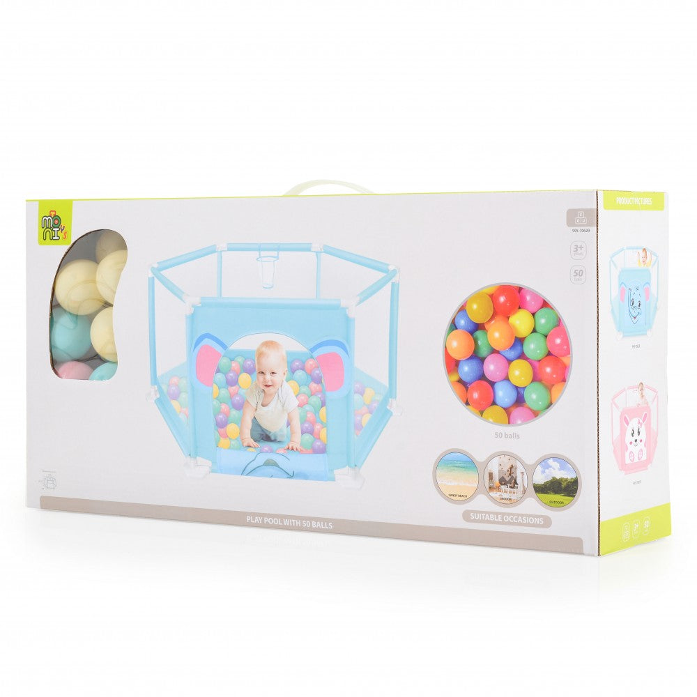 Moni Box Recinto con 50 Palline Blu