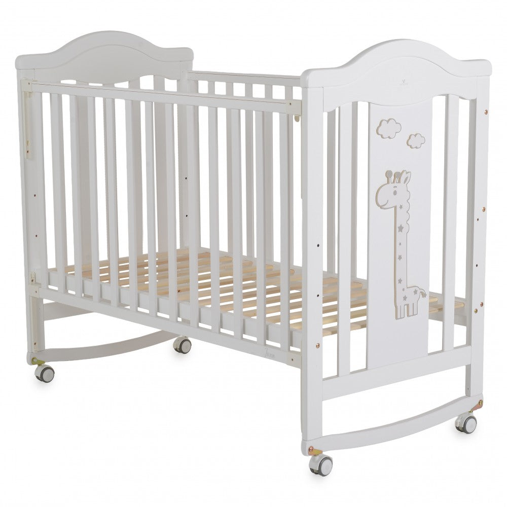 Cangaroo Juno Culla in Legno con Funzione Dondolo 125x65cm Completa di Materasso