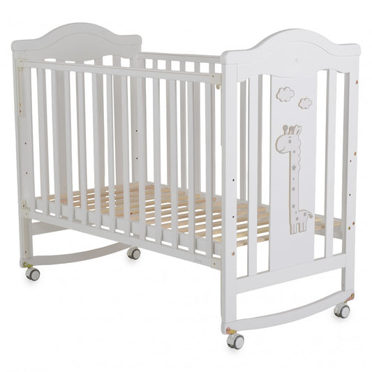 Cangaroo Juno Culla in Legno con Funzione Dondolo 125x65cm Completa di Materasso