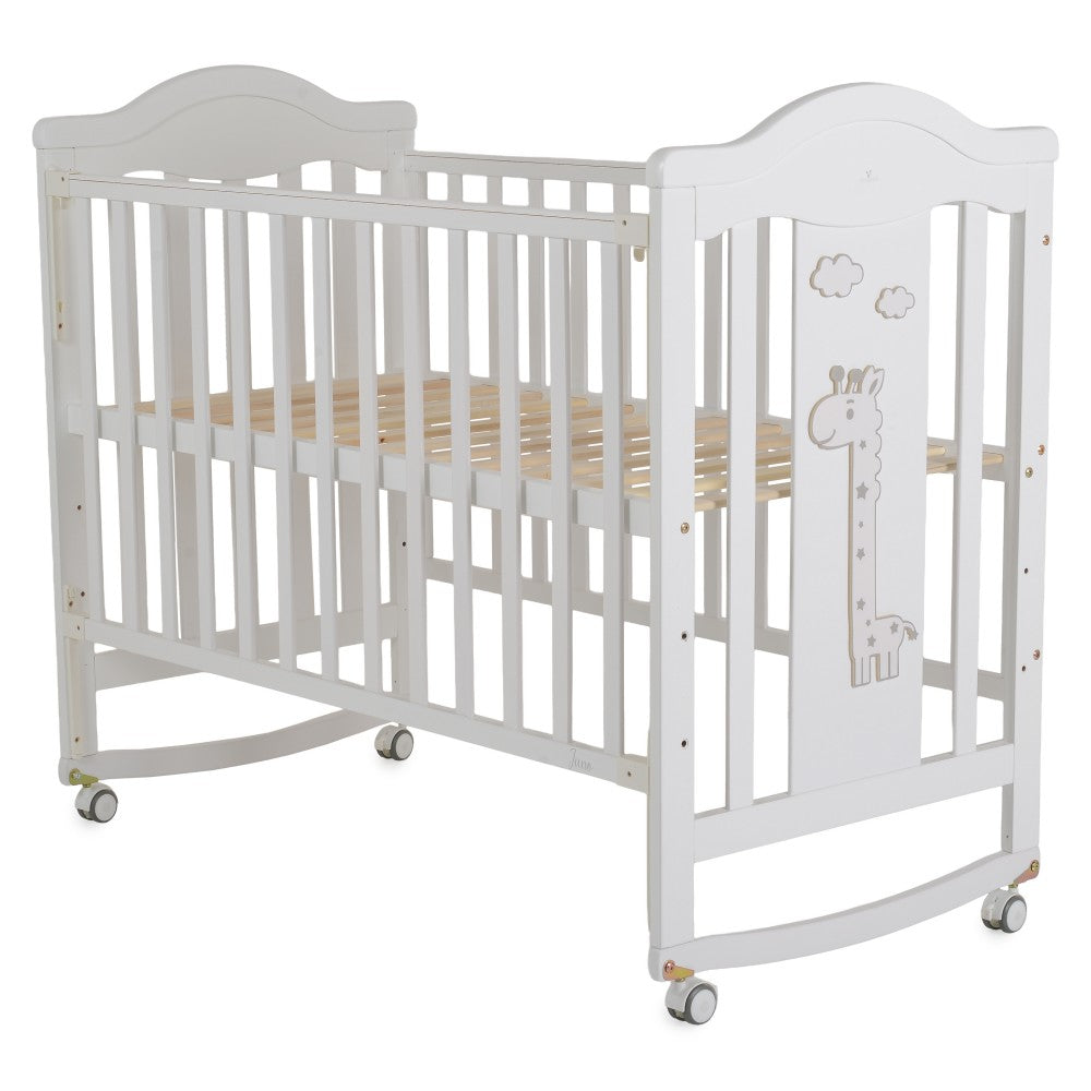Cangaroo Juno Culla in Legno con Funzione Dondolo 125x65cm Completa di Materasso