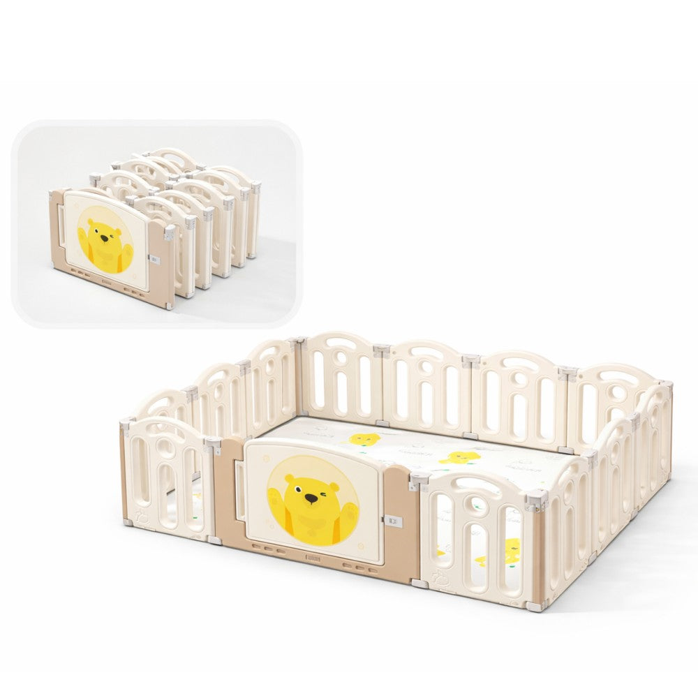 Moni Teddyland Recinto Gioco Richiudibile con Tappeto Incluso 160x120cm